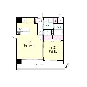 レジディア城北公園通の間取り図