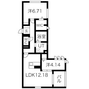 セジュール西明石の間取り図