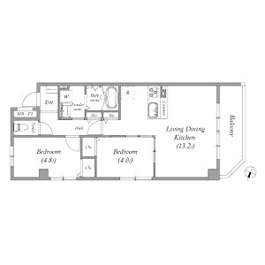 アルバス上新田の間取り図