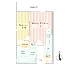 Live Flat京都西院の間取り図