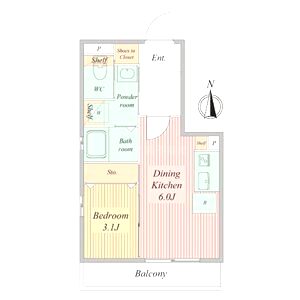 Live Flat京都西院の間取り図