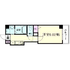 Kalmia北梅田の間取り図