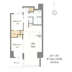 S-RESIDENCE谷町六丁目aloの間取り図