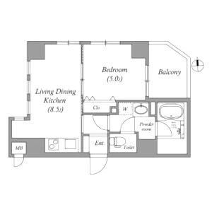 MSR京都二条城の間取り図