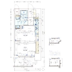 エステムコート新大阪Xザ・ゲートの間取り図