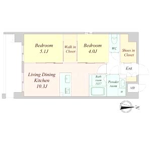 LiveCasa千本今出川の間取り図