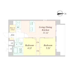 LiveCasa千本今出川の間取り図