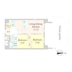 LiveCasa千本今出川の間取り図