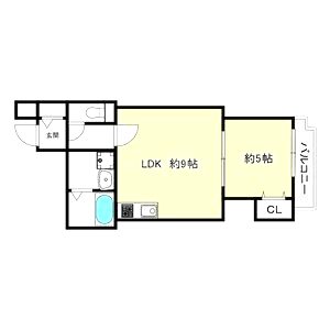セレニティ田川北A棟の間取り図