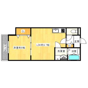 セレニティ田川北A棟の間取り図