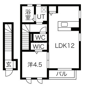 フィット勧修の間取り図