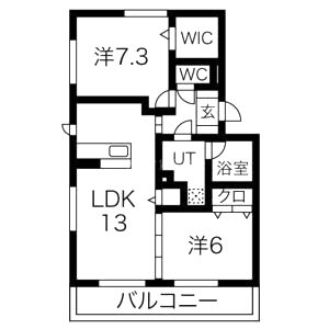DANRANII 部屋の間取り図