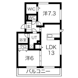 DANRANII 部屋の間取り図