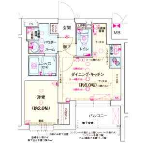 ソルテラスTHE KYOTO 東寺の間取り図