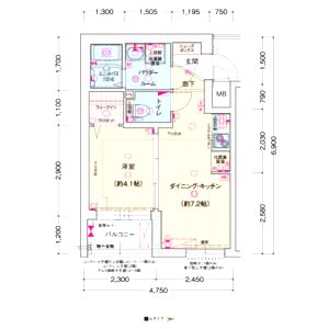 ソルテラスTHE KYOTO 東寺の間取り図