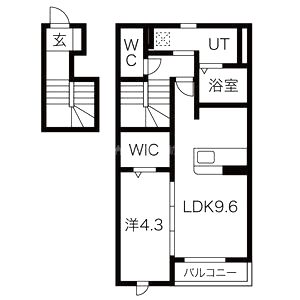 アクティ勧修の間取り図
