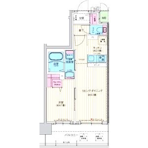 サザンネスト住ノ江駅前の間取り図