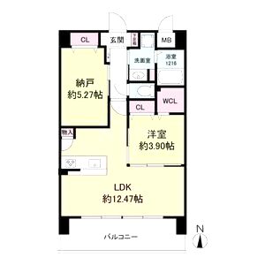LiveCasa関目の間取り図