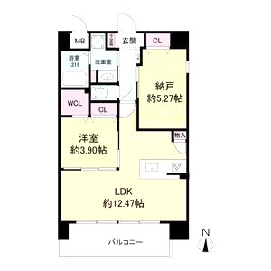 LiveCasa関目の間取り図