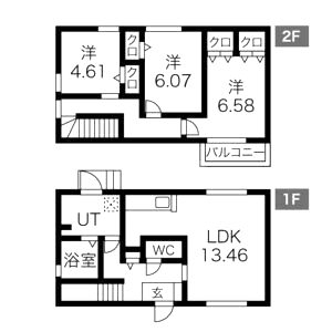 ベルメゾン向陽の間取り図