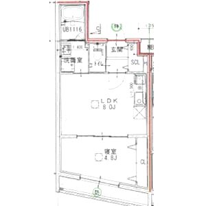 ARCA嵯峨嵐山の間取り図