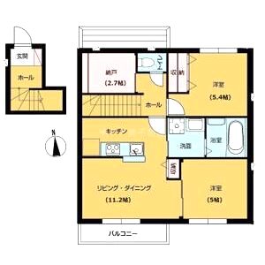 センチュリーコンフォート A棟の間取り図