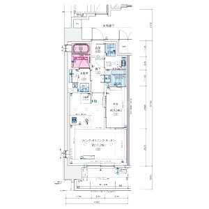 ソルティア大阪同心の間取り図