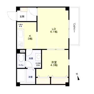 メゾン・デュ・クレエ千里山の間取り図