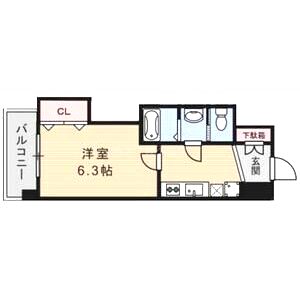 Luxe緑橋の間取り図