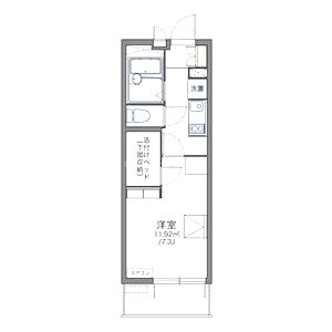 レオパレスUrban桂坂の間取り図