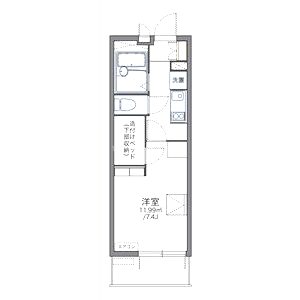 レオパレスUrban桂坂の間取り図