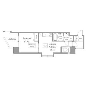 Gramercy Juso-higashi 1stの間取り図