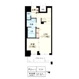 DOUBLE NINE RESIDENCE TENNOJIMINAMIの間取り図