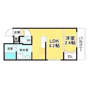 リアコート千里丘INORTHの間取り図