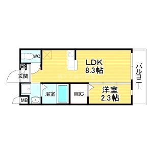 リアコート千里丘INORTHの間取り図
