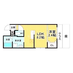 リアコート千里丘INORTHの間取り図
