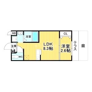 リアコート千里丘INORTHの間取り図