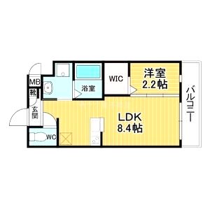 リアコート千里丘INORTHの間取り図