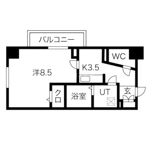 ソレイユ深草の間取り図