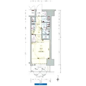 プレサンス梅田IIの間取り図