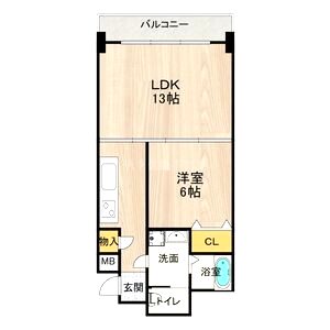 CITY SPIRE難波WESTIIの間取り図