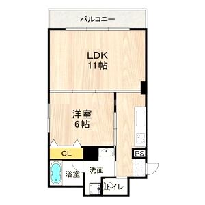 CITY SPIRE難波WESTIIの間取り図