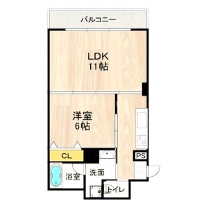 CITY SPIRE難波WESTIIの間取り図