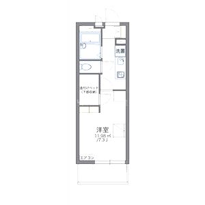 レオパレスグリーングラスIの間取り図