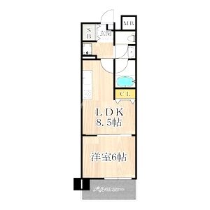 CITY SPIRE桜川Iの間取り図