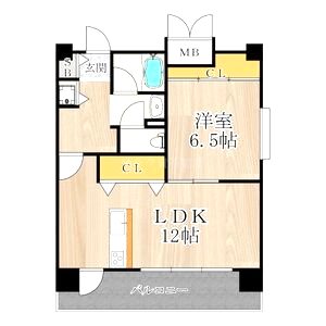 CITY SPIRE桜川Iの間取り図