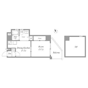 T’s SQUARE天神橋の間取り図