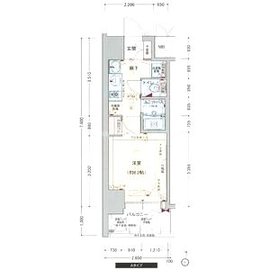 プレサンス本町ジョイスの間取り図