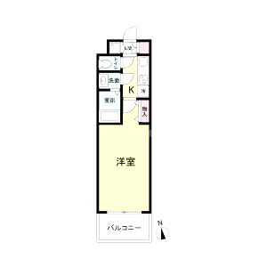 アーバンフラッツ心斎橋の間取り図