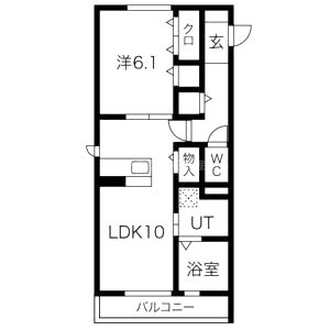 セジュール福田の間取り図
